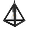 LEDTM® TRIANGLE 00608 Μοντέρνο Κρεμαστό Φωτιστικό Οροφής με Ντουί 5 x E27 AC 220-240V IP20 - Μαύρο - Μ170 x Π22 x Y130cm - Image 9