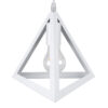 LEDTM® TRIANGLE 00612 Μοντέρνο Κρεμαστό Φωτιστικό Οροφής με Ντουί 2 x E27 AC 220-240V IP20 - Λευκό - Μ60 x Π22 x Y130cm - Image 9