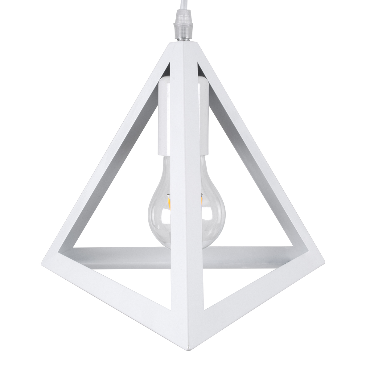 LEDTM® TRIANGLE 00612 Μοντέρνο Κρεμαστό Φωτιστικό Οροφής με Ντουί 2 x E27 AC 220-240V IP20 - Λευκό - Μ60 x Π22 x Y130cm - Image 9