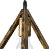 LEDTM® TRIANGLE 00614 Μοντέρνο Κρεμαστό Φωτιστικό Οροφής με Ντουί 2 x E27 AC 220-240V IP20 - Μπρούτζινο - Μ60 x Π22 x Y130cm - Image 6