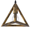 LEDTM® TRIANGLE 00614 Μοντέρνο Κρεμαστό Φωτιστικό Οροφής με Ντουί 2 x E27 AC 220-240V IP20 - Μπρούτζινο - Μ60 x Π22 x Y130cm - Image 7