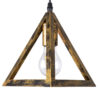 LEDTM® TRIANGLE 00614 Μοντέρνο Κρεμαστό Φωτιστικό Οροφής με Ντουί 2 x E27 AC 220-240V IP20 - Μπρούτζινο - Μ60 x Π22 x Y130cm - Image 8