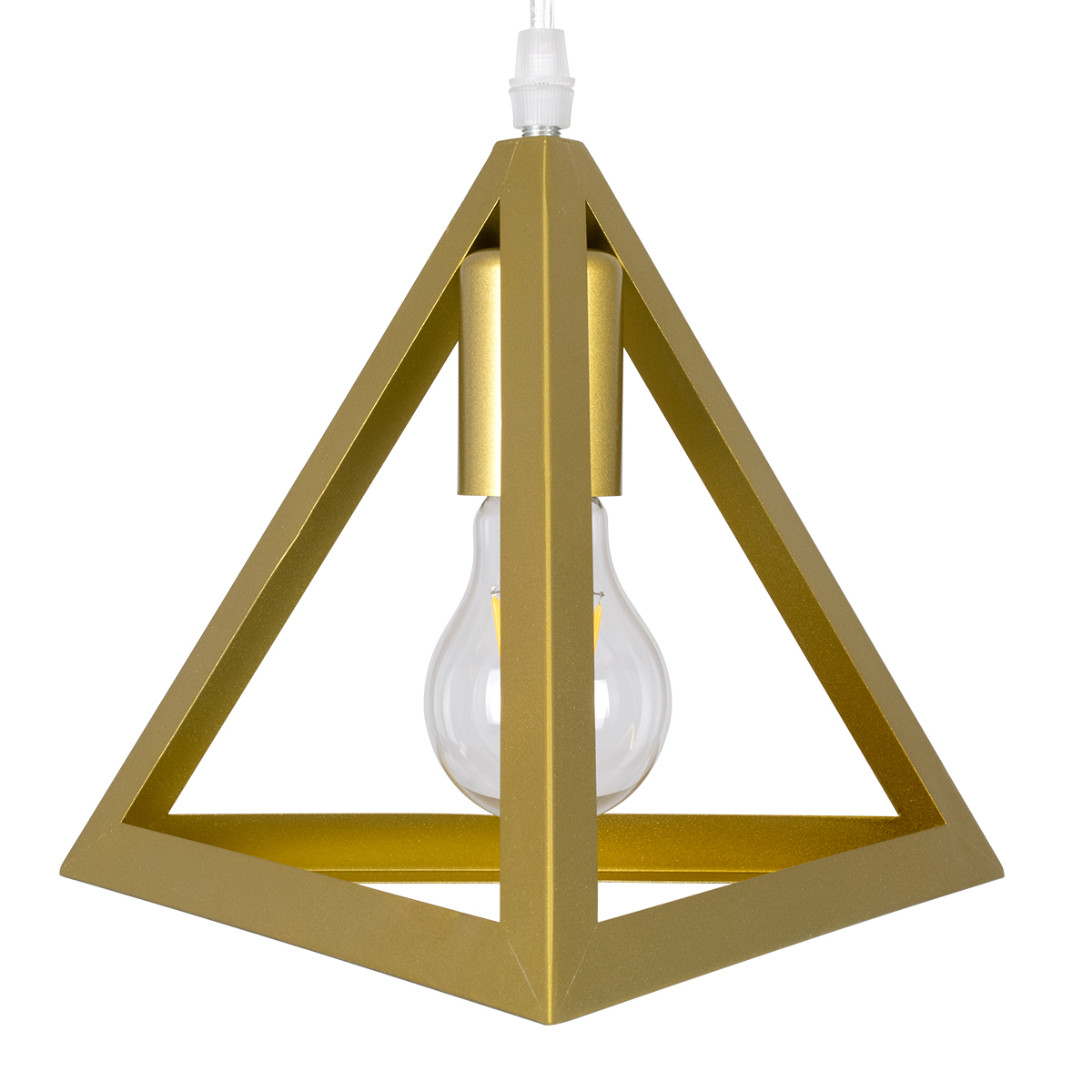 LEDTM® TRIANGLE 00615 Μοντέρνο Κρεμαστό Φωτιστικό Οροφής με Ντουί 2 x E27 AC 220-240V IP20 - Χρυσό - Μ60 x Π22 x Y130cm - Image 9