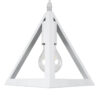 LEDTM® TRIANGLE 00617 Μοντέρνο Κρεμαστό Φωτιστικό Οροφής με Ντουί 3 x E27 AC 220-240V IP20 - Λευκό - Μ49 x Π49 x Y130cm - Image 8