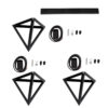 LEDTM® TRIANGLE 00621 Μοντέρνο Κρεμαστό Φωτιστικό Οροφής με Ντουί 3 x E27 AC 220-240V IP20 - Μαύρο - Μ70 x Π22 x Y130cm - Image 11