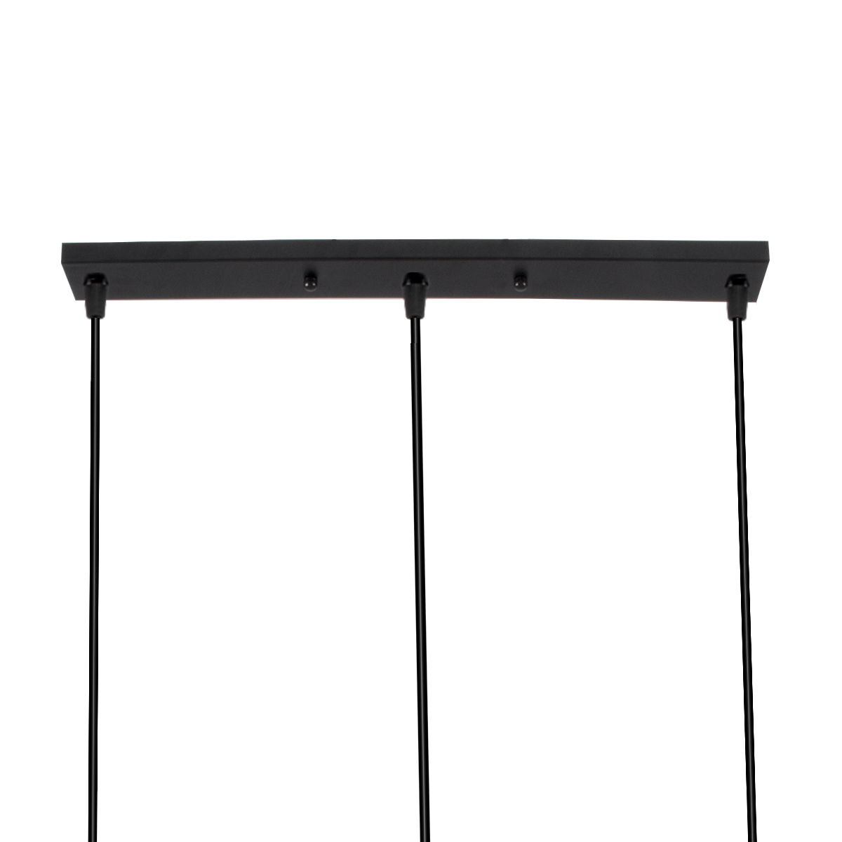 LEDTM® TRIANGLE 00621 Μοντέρνο Κρεμαστό Φωτιστικό Οροφής με Ντουί 3 x E27 AC 220-240V IP20 - Μαύρο - Μ70 x Π22 x Y130cm - Image 10