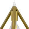 LEDTM® TRIANGLE 00625 Μοντέρνο Κρεμαστό Φωτιστικό Οροφής με Ντουί 3 x E27 AC 220-240V IP20 - Χρυσό - Μ70 x Π22 x Y130cm - Image 6
