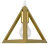 LEDTM® TRIANGLE 00625 Μοντέρνο Κρεμαστό Φωτιστικό Οροφής με Ντουί 3 x E27 AC 220-240V IP20 - Χρυσό - Μ70 x Π22 x Y130cm - Image 8
