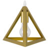LEDTM® TRIANGLE 00625 Μοντέρνο Κρεμαστό Φωτιστικό Οροφής με Ντουί 3 x E27 AC 220-240V IP20 - Χρυσό - Μ70 x Π22 x Y130cm - Image 9