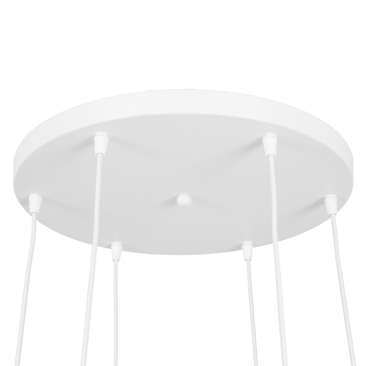 LEDTM® DILLON 00629 Μοντέρνο Κρεμαστό Φωτιστικό Οροφής με Ντουί 6 x E27 AC 220-240V IP20 - Λευκό & Μπεζ - Μ52 x Π52 x Y130cm - Image 8
