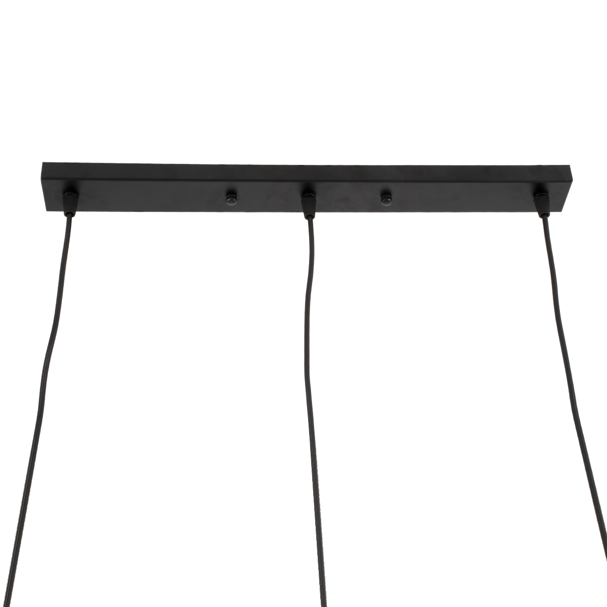 LEDTM® DILLON 00630 Μοντέρνο Κρεμαστό Φωτιστικό Οροφής με Ντουί 3 x E27 AC 220-240V IP20 - Μαύρο & Μπεζ - Μ54 x Π14 x Υ130cm - Image 8