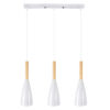 LEDTM® DILLON 00631 Μοντέρνο Κρεμαστό Φωτιστικό Οροφής με Ντουί 3 x E27 AC 220-240V IP20 - Λευκό & Μπεζ - Μ54 x Π14 x Υ130cm - Image 3