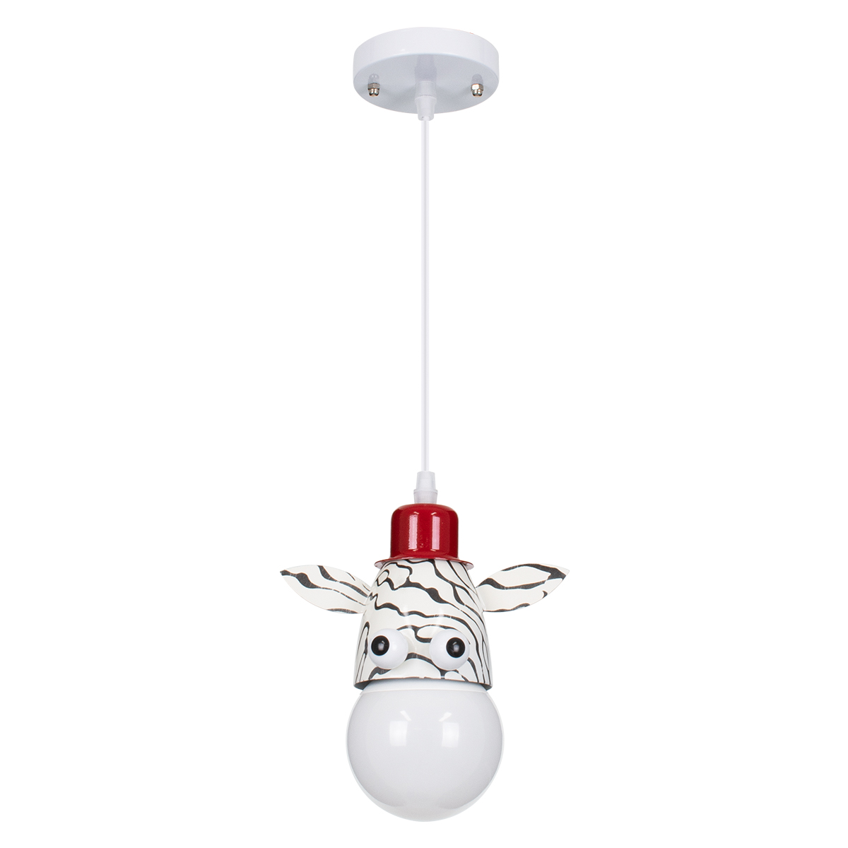 LEDTM® ZEBRA 00639 Παιδικό Κρεμαστό Φωτιστικό Οροφής με Ντουί 1 x E27 AC 220-240V IP20 - Πολύχρωμο - Μ19 x Π10.5 x Υ13.5cm - Image 4