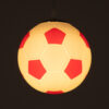 LEDTM® FOOTBALL 00642 Παιδικό Κρεμαστό Φωτιστικό Οροφής με Ντουί 1 x E27 AC 220-240V IP20 - Λευκό & Κόκκινο - Μ15 x Π15 x Y18cm - Image 3