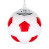 LEDTM® FOOTBALL 00642 Παιδικό Κρεμαστό Φωτιστικό Οροφής με Ντουί 1 x E27 AC 220-240V IP20 - Λευκό & Κόκκινο - Μ15 x Π15 x Y18cm - Image 7