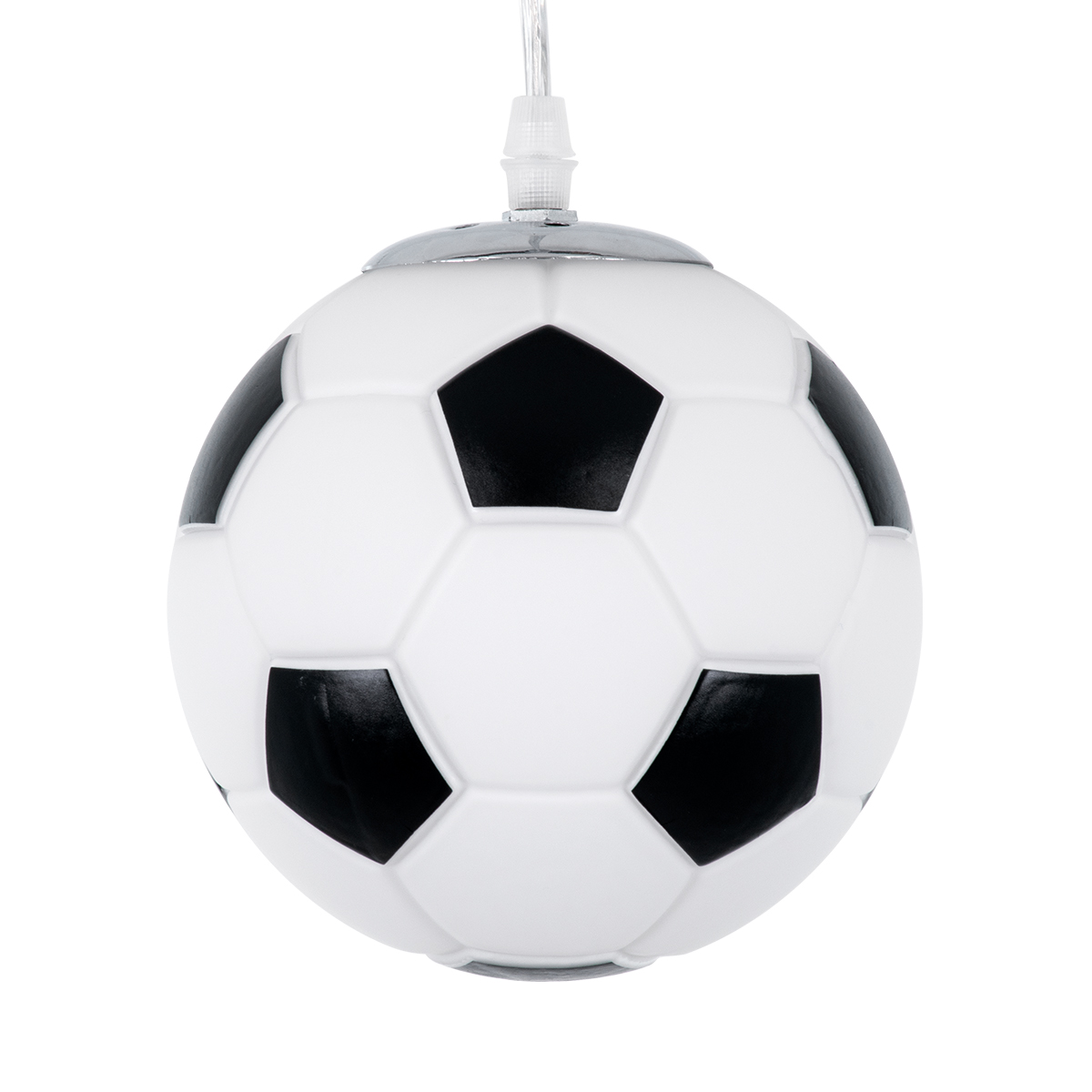 LEDTM® FOOTBALL 00643 Παιδικό Κρεμαστό Φωτιστικό Οροφής με Ντουί 1 x E27 AC 220-240V IP20 - Λευκό & Μαύρο - Μ15 x Π15 x Y18cm - Image 5