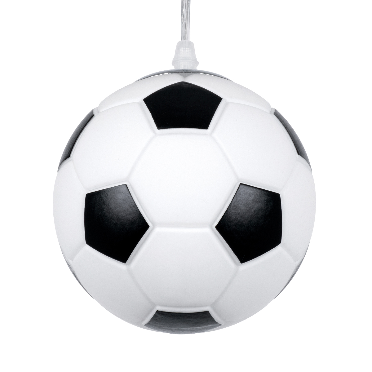 LEDTM® FOOTBALL 00643 Παιδικό Κρεμαστό Φωτιστικό Οροφής με Ντουί 1 x E27 AC 220-240V IP20 - Λευκό & Μαύρο - Μ15 x Π15 x Y18cm - Image 6