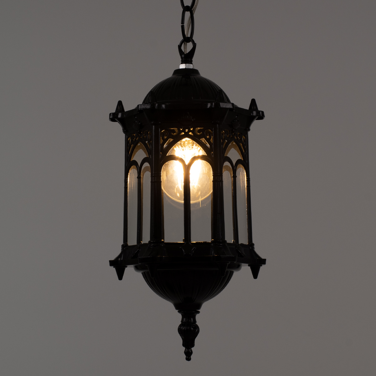 LEDTM® DARCY 00655 Vintage Κρεμαστό Φωτιστικό Οροφής με Ντουί 1 x E27 AC 220-240V IP20 - Μαύρο - Μ15.5 x Π15.5 x Υ32.5cm - Image 3