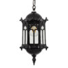 LEDTM® DARCY 00655 Vintage Κρεμαστό Φωτιστικό Οροφής με Ντουί 1 x E27 AC 220-240V IP20 - Μαύρο - Μ15.5 x Π15.5 x Υ32.5cm - Image 5