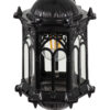 LEDTM® DARCY 00655 Vintage Κρεμαστό Φωτιστικό Οροφής με Ντουί 1 x E27 AC 220-240V IP20 - Μαύρο - Μ15.5 x Π15.5 x Υ32.5cm - Image 7