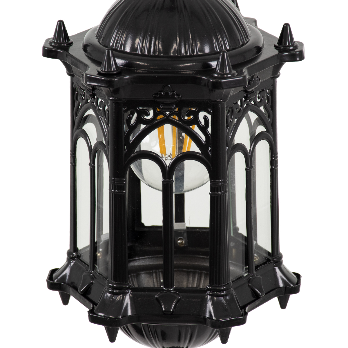 LEDTM® DARCY 00655 Vintage Κρεμαστό Φωτιστικό Οροφής με Ντουί 1 x E27 AC 220-240V IP20 - Μαύρο - Μ15.5 x Π15.5 x Υ32.5cm - Image 7