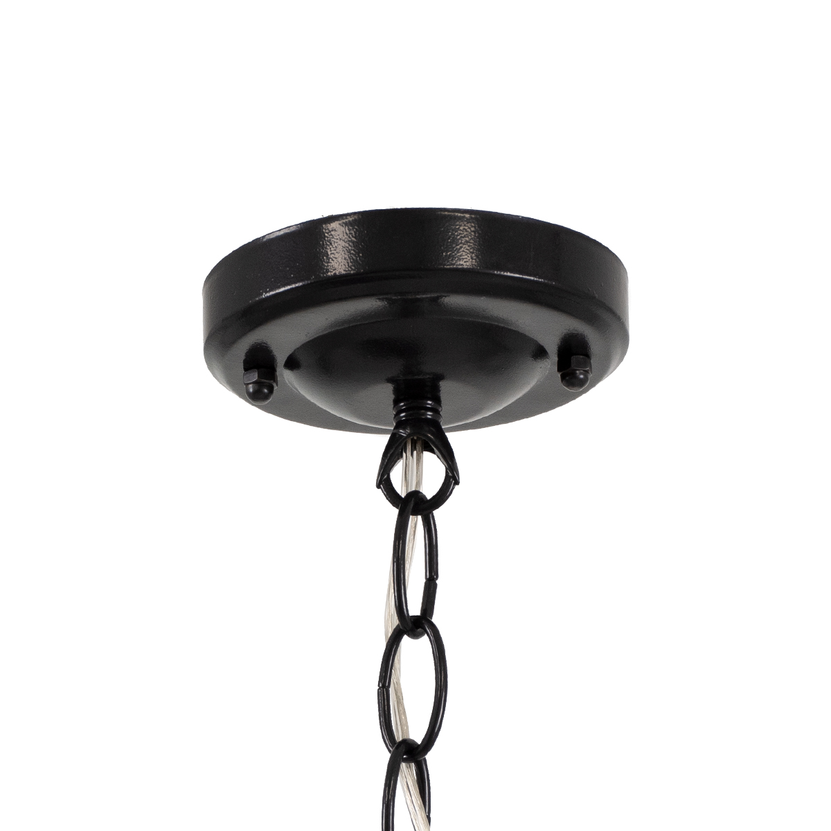 LEDTM® DARCY 00655 Vintage Κρεμαστό Φωτιστικό Οροφής με Ντουί 1 x E27 AC 220-240V IP20 - Μαύρο - Μ15.5 x Π15.5 x Υ32.5cm - Image 8