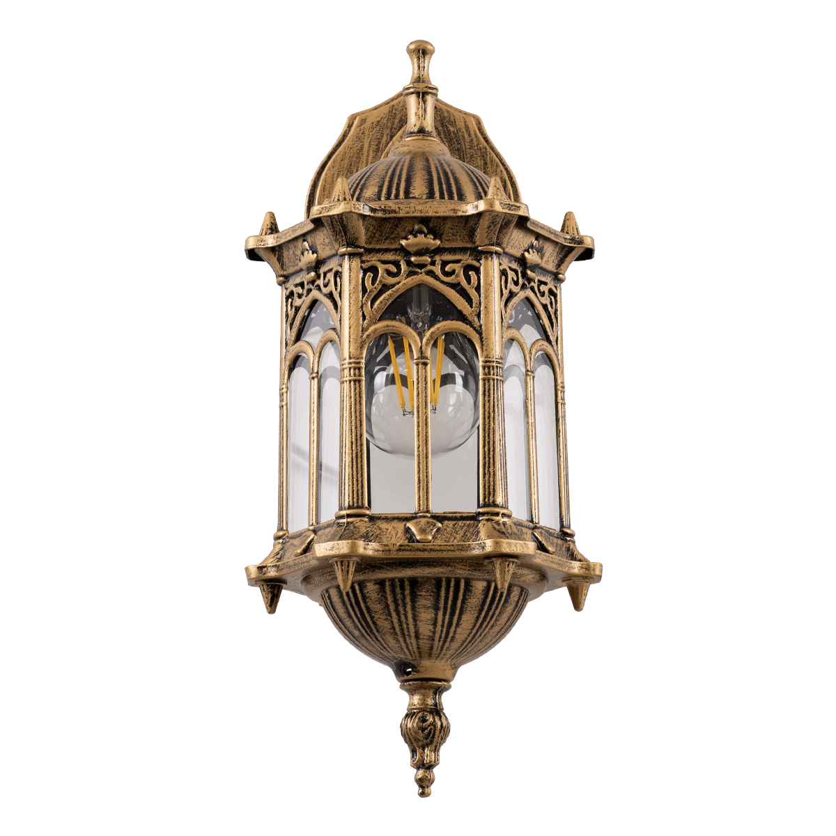 LEDTM® DARCY 00658 Vintage Φωτιστικό Τοίχου - Απλίκα με Ντουί 1 x E27 AC 220-240V IP20 - Μπρούτζινο Εφέ Σκουριάς - Μ15.5 x Π15.5 x Υ34.5cm - Image 8