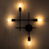 LEDTM® PIPING 00662 Vintage Φωτιστικό Τοίχου - Απλίκα με Ντουί 4 x E27 AC 220-240V IP20 - Χάλκινο - Μ40 x Π9 x Υ52cm - Image 3