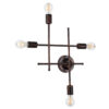 LEDTM® PIPING 00662 Vintage Φωτιστικό Τοίχου - Απλίκα με Ντουί 4 x E27 AC 220-240V IP20 - Χάλκινο - Μ40 x Π9 x Υ52cm - Image 4