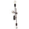 LEDTM® PIPING 00662 Vintage Φωτιστικό Τοίχου - Απλίκα με Ντουί 4 x E27 AC 220-240V IP20 - Χάλκινο - Μ40 x Π9 x Υ52cm - Image 5