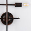 LEDTM® PIPING 00662 Vintage Φωτιστικό Τοίχου - Απλίκα με Ντουί 4 x E27 AC 220-240V IP20 - Χάλκινο - Μ40 x Π9 x Υ52cm - Image 6