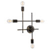 LEDTM® PIPING 00663 Vintage Φωτιστικό Τοίχου - Απλίκα με Ντουί 4 x E27 AC 220-240V IP20 - Μπρούτζινο - Μ40 x Π9 x Υ52cm - Image 4