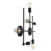 LEDTM® PIPING 00664-1 Vintage Φωτιστικό Οροφής με Ντουί 6 x E27 AC 220-240V IP20 - Μαύρο - Μ66 x Π9.5 x Υ49cm - Image 5