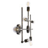 LEDTM® PIPING 00666 Vintage Φωτιστικό Τοίχου - Απλίκα με Ντουί 6 x E27 AC 220-240V IP20 - Μπρούτζινο - Μ66 x Π9.5 x Υ49cm - Image 5