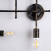 LEDTM® PIPING 00666 Vintage Φωτιστικό Τοίχου - Απλίκα με Ντουί 6 x E27 AC 220-240V IP20 - Μπρούτζινο - Μ66 x Π9.5 x Υ49cm - Image 6