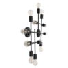 LEDTM® PIPING 00667-1 Vintage Φωτιστικό Οροφής με Ντουί 12 x E27 AC 220-240V IP20 - Μαύρο - Μ78.5 x Π9.5 x Υ64cm - Image 5