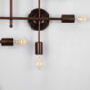 LEDTM® PIPING 00668-1 Vintage Φωτιστικό Οροφής με Ντουί 12 x E27 AC 220-240V IP20 - Χάλκινο - Μ78.5 x Π9.5 x Υ64cm - Image 6