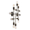 LEDTM® PIPING 00669 Vintage Φωτιστικό Τοίχου - Απλίκα με Ντουί 12 x E27 AC 220-240V IP20 - Μπρούτζινο - Μ78.5 x Π9.5 x Υ64cm - Image 5