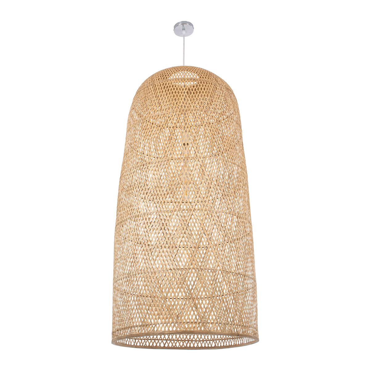 LEDTM® CALERO 00670 Boho Κρεμαστό Φωτιστικό Οροφής με Ντουί 1 x E27 AC 220-240V IP20 - Μπεζ - Μ60 x Π60 x Y120cm - Image 4