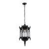 LEDTM® DARCY 00672 Vintage Κρεμαστό Φωτιστικό Οροφής με Ντουί 1 x E27 AC 220-240V IP20 - Μαύρο & Διάφανο - Μ35 x Π35 x Υ61cm - Image 4