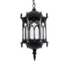 LEDTM® DARCY 00672 Vintage Κρεμαστό Φωτιστικό Οροφής με Ντουί 1 x E27 AC 220-240V IP20 - Μαύρο & Διάφανο - Μ35 x Π35 x Υ61cm - Image 5