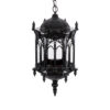 LEDTM® DARCY 00672 Vintage Κρεμαστό Φωτιστικό Οροφής με Ντουί 1 x E27 AC 220-240V IP20 - Μαύρο & Διάφανο - Μ35 x Π35 x Υ61cm - Image 6