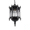 LEDTM® DARCY 00672 Vintage Κρεμαστό Φωτιστικό Οροφής με Ντουί 1 x E27 AC 220-240V IP20 - Μαύρο & Διάφανο - Μ35 x Π35 x Υ61cm - Image 7