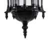 LEDTM® DARCY 00672 Vintage Κρεμαστό Φωτιστικό Οροφής με Ντουί 1 x E27 AC 220-240V IP20 - Μαύρο & Διάφανο - Μ35 x Π35 x Υ61cm - Image 9
