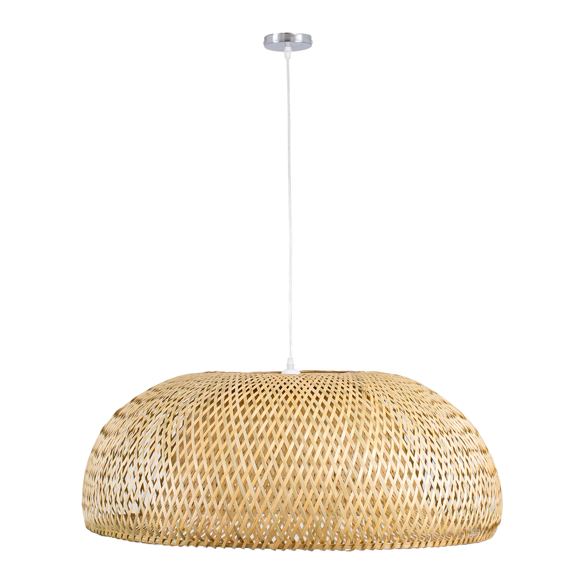 LEDTM® SAN TROPEZ 00674 Boho Κρεμαστό Φωτιστικό Οροφής με Ντουί 1 x E27 AC 220-240V IP20 - Μπεζ - Μ80 x Π80 x Y28cm - Image 4