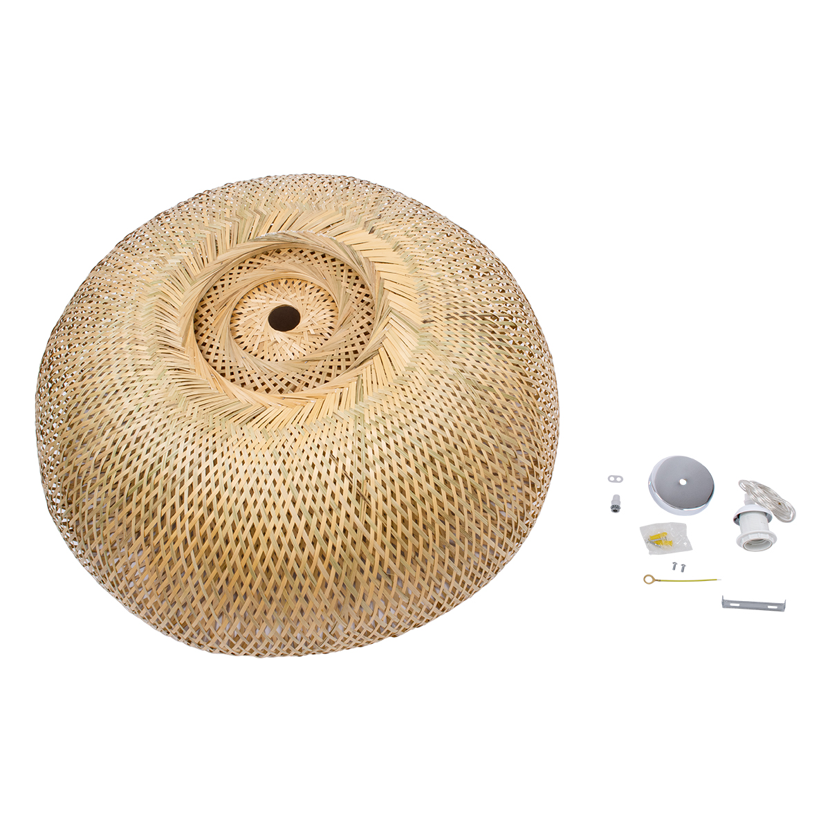 LEDTM® SAN TROPEZ 00674 Boho Κρεμαστό Φωτιστικό Οροφής με Ντουί 1 x E27 AC 220-240V IP20 - Μπεζ - Μ80 x Π80 x Y28cm - Image 9