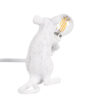 LEDTM® MOUSE 00679 Vintage Επιτραπέζιο Φωτιστικό Πορτατίφ με Ντουί 1 x E12 AC 220-240V IP20 - Λευκό - Μ12 x Π4 x Υ10cm - Image 4