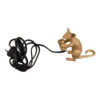 LEDTM® MOUSE 00680 Vintage Επιτραπέζιο Φωτιστικό Πορτατίφ με Ντουί 1 x E12 AC 220-240V IP20 - Χρυσό - Μ12 x Π4 x Υ10cm - Image 7