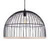LEDTM® NEVIS 00681 Μοντέρνο Κρεμαστό Φωτιστικό Οροφής με Ντουί 1 x E27 AC 220-240V IP20 - Μαύρο & Μπεζ - Μ49 x Π49 x Υ34.5cm - Image 5