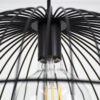 LEDTM® NEVIS 00681 Μοντέρνο Κρεμαστό Φωτιστικό Οροφής με Ντουί 1 x E27 AC 220-240V IP20 - Μαύρο & Μπεζ - Μ49 x Π49 x Υ34.5cm - Image 9
